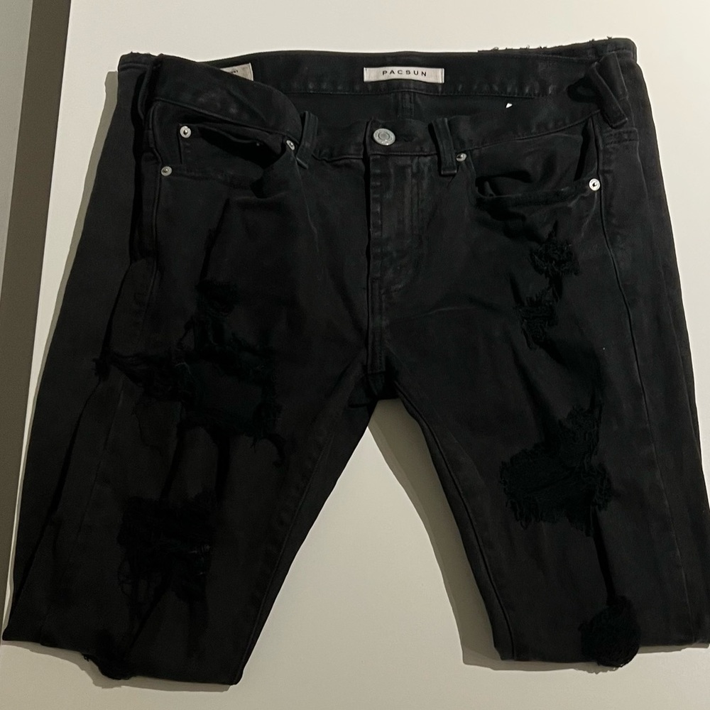 Pacsun Black Ripped Jeans